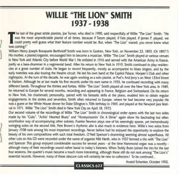 CD Willie "The Lion" Smith: 1937-1938