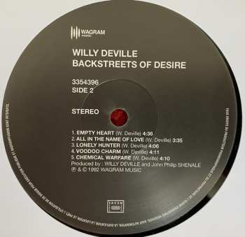 LP Willy DeVille: Backstreets Of Desire