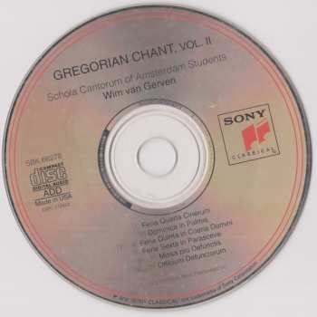 CD Wim van Gerven: Gregorian Chant, Vol. II