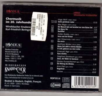 CD Windsbacher Knabenchor: Chormusik Im 20. Jahrhundert