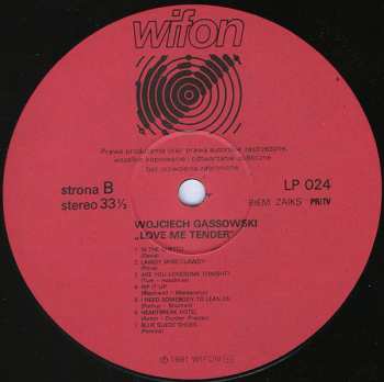LP Wojciech Gąssowski: Love Me Tender