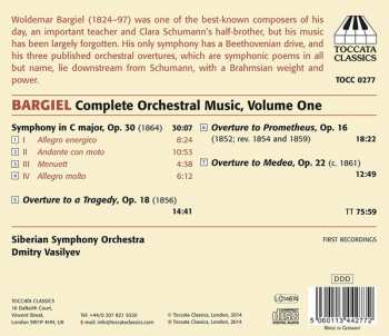 CD Woldemar Bargiel: Complete Orchestral Music, Volume One