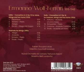CD Ermanno Wolf-Ferrari: Idillio Concertino, Serenata, Suite Concertino