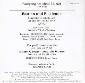 CD Wolfgang Amadeus Mozart: Bastien Und Bastienne
