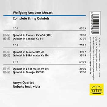 3CD Wolfgang Amadeus Mozart: Complete String Quintets