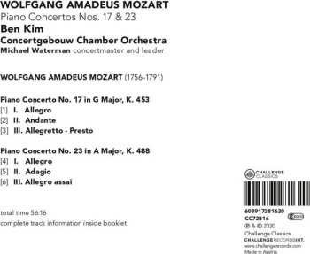 CD Wolfgang Amadeus Mozart: Piano Concertos Nos. 17 & 23