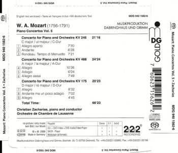 SACD Wolfgang Amadeus Mozart: Concerto D Major KV 175 • Concerto C Major KV 246 • Concerto A Major KV 488
