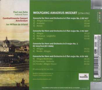 SACD Wolfgang Amadeus Mozart: Concertos For Horn And Orchestra
