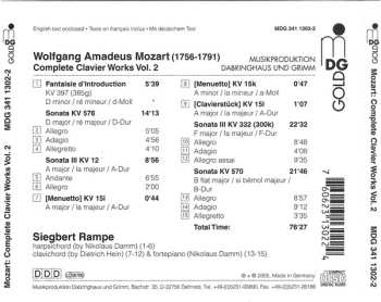CD Wolfgang Amadeus Mozart: Complete Clavier Works = Sämtliche Klavierwerke Vol. 2