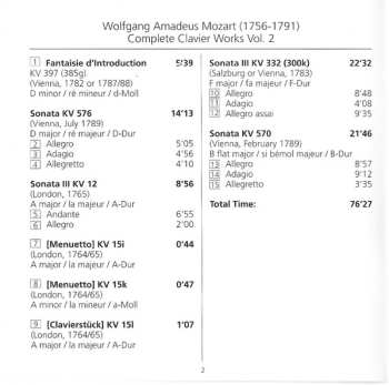 CD Wolfgang Amadeus Mozart: Complete Clavier Works = Sämtliche Klavierwerke Vol. 2
