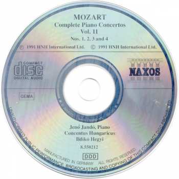 CD Wolfgang Amadeus Mozart: Complete Piano Concertos, Vol. 11