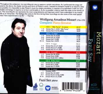 6CD/Doos Wolfgang Amadeus Mozart: Complete Piano Sonatas
