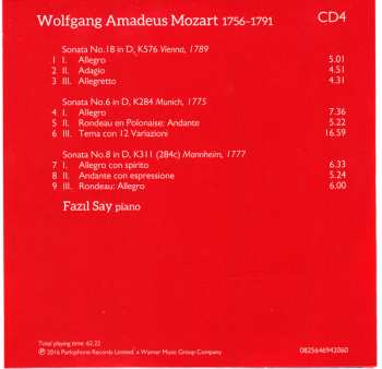 6CD/Doos Wolfgang Amadeus Mozart: Complete Piano Sonatas