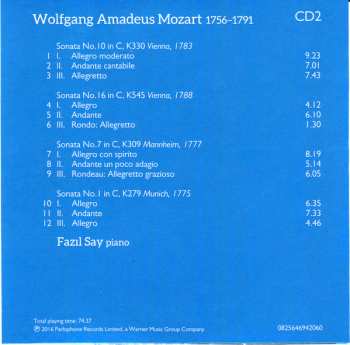 6CD/Doos Wolfgang Amadeus Mozart: Complete Piano Sonatas
