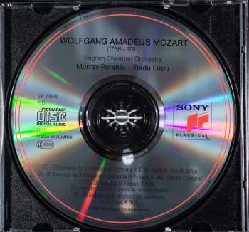 CD Wolfgang Amadeus Mozart: Concertos For Two & Three Pianos - Andante And Variations For Four Hands In C Major, K. 501 - Fantasia In F Minor, K. 608