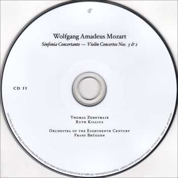 2CD Wolfgang Amadeus Mozart: The Violin Concertos • Sinfonia Concertante DIGI