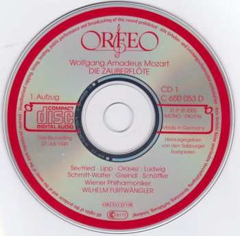 3CD/Doos Wolfgang Amadeus Mozart: Die Zauberflöte