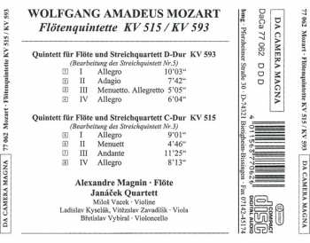 CD Wolfgang Amadeus Mozart: Flötenquintette KV 515 / KV 593