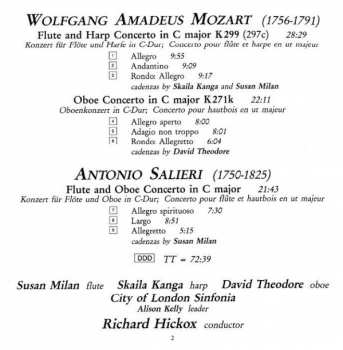 CD Wolfgang Amadeus Mozart: Flute And Harp Concerto K299 (297c) - Oboe Concerto K271k - Flute And Oboe Concerto
