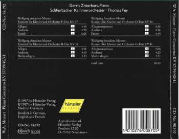 CD Wolfgang Amadeus Mozart: Piano Concertos (KV 37/39/40/41)