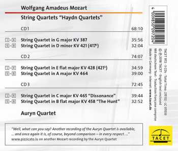 3CD Wolfgang Amadeus Mozart: "Haydn Quartets" String Quartets KV 387, 421, 428, 464, 465 458