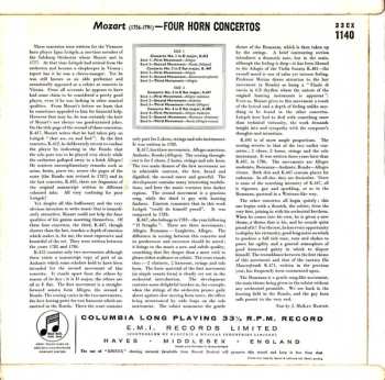 LP Herbert von Karajan: Horn Concertos Nos. 1-4