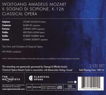 2CD Wolfgang Amadeus Mozart: Il Sogno di Scipione