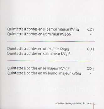 3CD/Doos Wolfgang Amadeus Mozart: Les 6 Quintettes À Cordes DLX | LTD