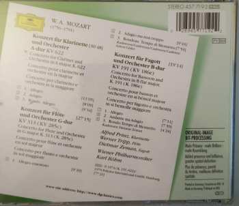 CD Wolfgang Amadeus Mozart: Klarinettenkonzert • Flötenkonzert No. 1 • Fagottkonzert (Clarinet Concerto • Flute Concerto No. 1 • Bassoon Concerto)