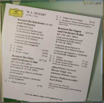 CD Wolfgang Amadeus Mozart: Klarinettenkonzert • Flötenkonzert No. 1 • Fagottkonzert (Clarinet Concerto • Flute Concerto No. 1 • Bassoon Concerto)