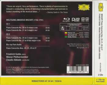 2CD/Blu-ray Wolfgang Amadeus Mozart: Piano Concertos Nos. 20, 21, 25 & 27
