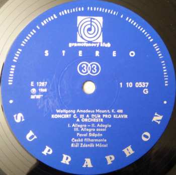 LP The Czech Philharmonic Orchestra: Klavirny Koncerty A-dur K. 488 / B-dur K. 595