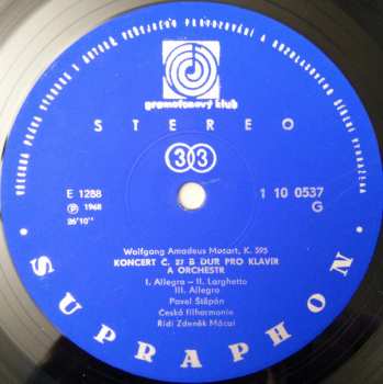 LP The Czech Philharmonic Orchestra: Klavirny Koncerty A-dur K. 488 / B-dur K. 595
