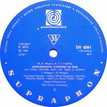 LP Wolfgang Amadeus Mozart: Koncerty Pro Dechové Nástroje