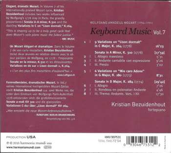 CD Wolfgang Amadeus Mozart: Keyboard Music Vol. 7