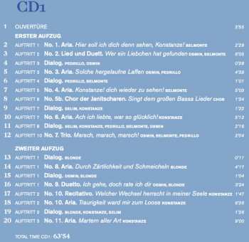 2CD Wolfgang Amadeus Mozart: L'Enlèvement Au Sérail / Die Entführung Aus Dem Serail