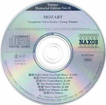 CD Wolfgang Amadeus Mozart: Les Petits Riens (German Dances • Marches • Minuets)