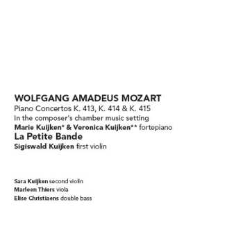 SACD Wolfgang Amadeus Mozart: Piano Concertos K. 413, K. 414 & K. 415