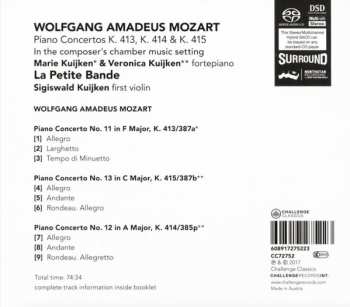 SACD Wolfgang Amadeus Mozart: Piano Concertos K. 413, K. 414 & K. 415