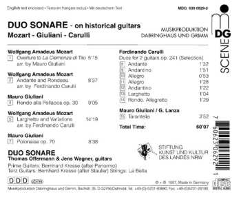 CD Wolfgang Amadeus Mozart: Mozart, Giuliani, Carulli