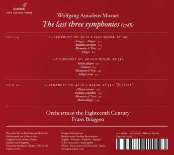 2CD Wolfgang Amadeus Mozart: Mozart, The Last Three Symphonies -Live From Rotterdam, 2010