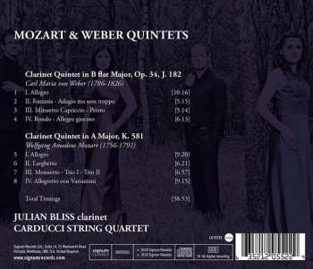 CD Wolfgang Amadeus Mozart: Mozart & Weber Quintets