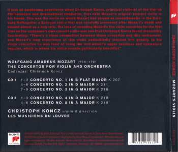 2CD Wolfgang Amadeus Mozart: Mozart's Violin (The Complete Violin Concertos)