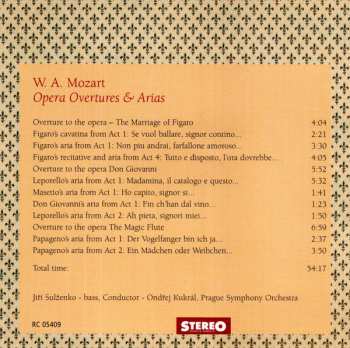 CD Wolfgang Amadeus Mozart: Opera Overtures & Arias