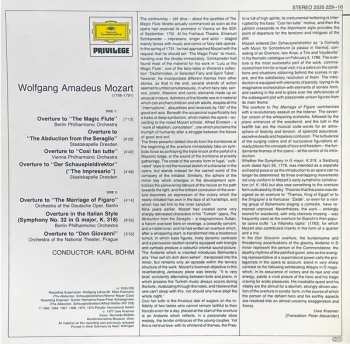 LP Wolfgang Amadeus Mozart: Karl Böhm Conducts Mozart Overtures