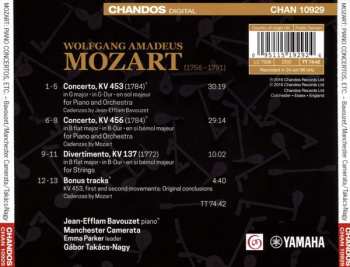 CD Wolfgang Amadeus Mozart: Piano Concerto In G Major, Kv 453; Piano Concerto In B Flat Major, Kv 456; Divertimento In B Flat Major, Kv 137 