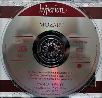 CD Wolfgang Amadeus Mozart: Piano Concertos Nos 6, 8, & 9