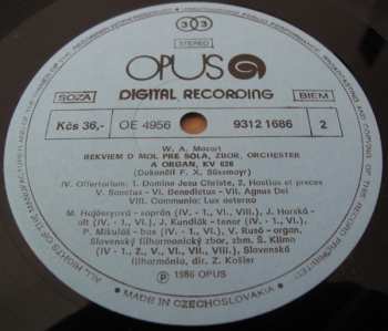LP Wolfgang Amadeus Mozart: Requiem K.626