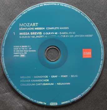 10CD/Doos Wolfgang Amadeus Mozart: Sämtliche Messen
