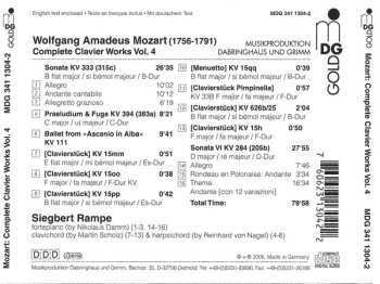 CD Wolfgang Amadeus Mozart: Complete Clavier Works = Sämtliche Klavierwerke Vol. 4